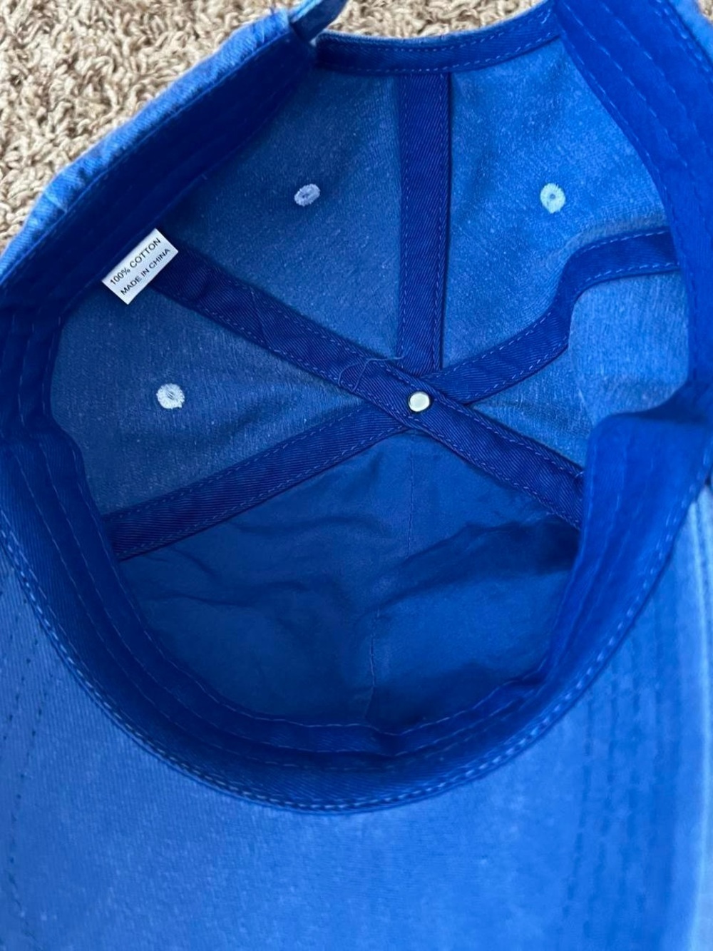 Outdoor Voices blue “Doing Things” hat in 100% washed cotton - Picture 4 of 8
